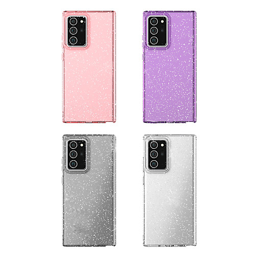 

Case For Samsung Galaxy Note 20 Galaxy Note 20 Ultra Shockproof Transparent Glitter Shine Back Cover Transparent Solid Colored Glitter Shine TPU