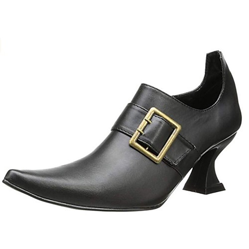 

Women's Boots 2021 Flare Heel Pointed Toe Booties Ankle Boots Vintage Daily PU Solid Colored Black / Booties / Ankle Boots