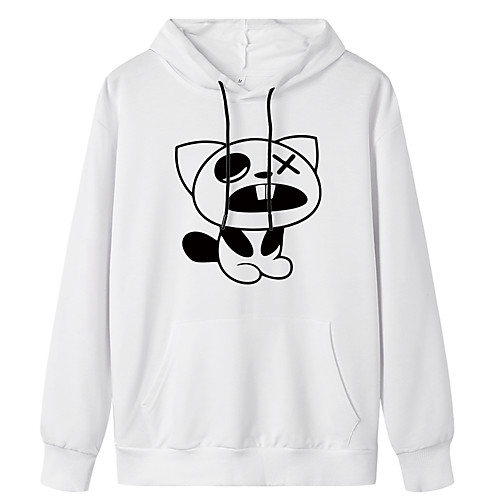 

Women's Pullover Hoodie Sweatshirt Animal Daily Weekend Basic Casual Hoodies Sweatshirts Blue Yellow Blushing Pink