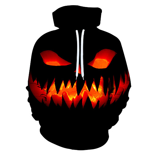 

Men's Hoodie Graphic Hooded Halloween Holiday Weekend Casual Halloween Hoodies Sweatshirts Black