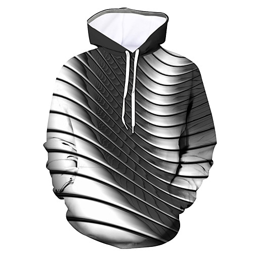 

Men's Hoodie Graphic Hooded Daily Going out Basic Casual Hoodies Sweatshirts Black
