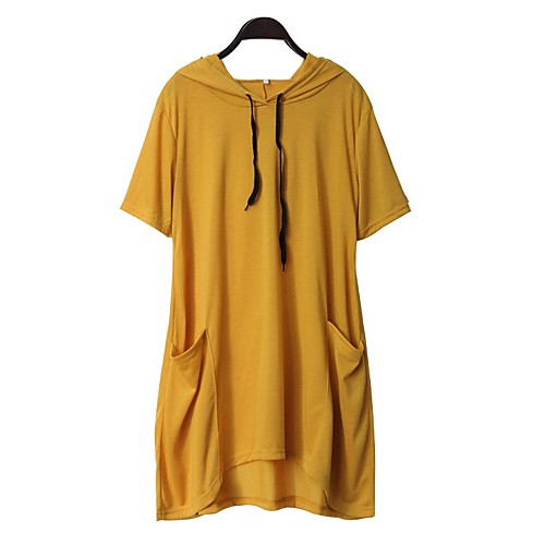 

Women's Pullover Hoodie Sweatshirt Plain Solid Colored Basic Hoodies Sweatshirts Cotton Loose Yellow Blushing Pink Gray