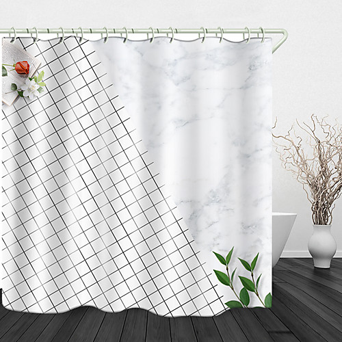

Shower Curtains & Hooks Modern Polyester New Design
