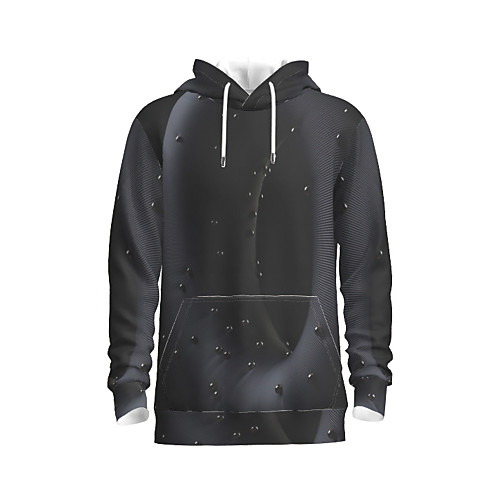 

Men's Pullover Hoodie Sweatshirt Graphic Abstract Hooded Daily 3D Print Basic Hoodies Sweatshirts Black
