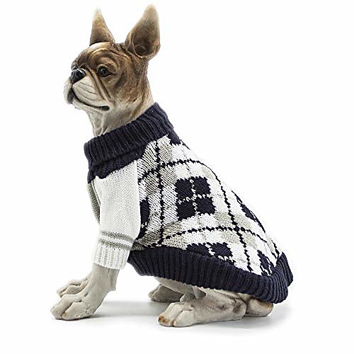 

dog sweater cold weather coats winter dog apparel dog knitwear clothing (yellow)