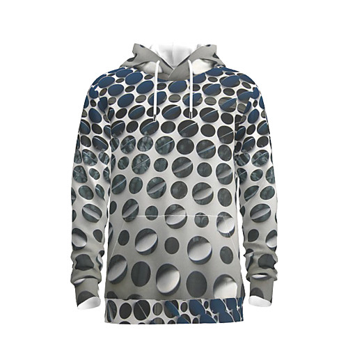 

Men's Pullover Hoodie Sweatshirt Graphic Abstract Hooded Daily 3D Print Basic Hoodies Sweatshirts Gray