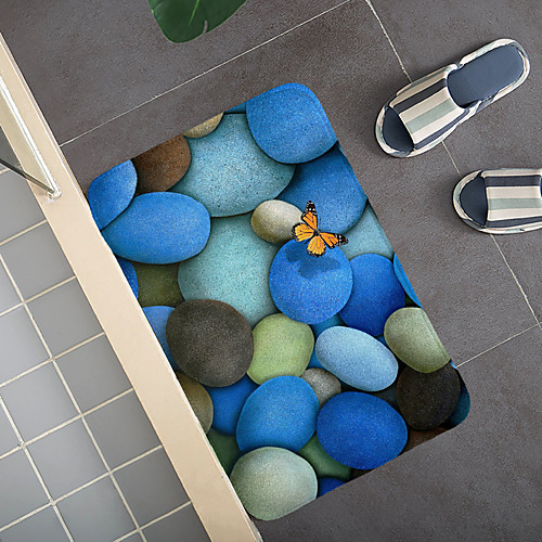 

Creative 3d Printing Colorful Pebbles Field Hallway Carpet And Rugs For Bedroom Living Room Carpet Kitchen Bathroom Anti-slip Floor Mats