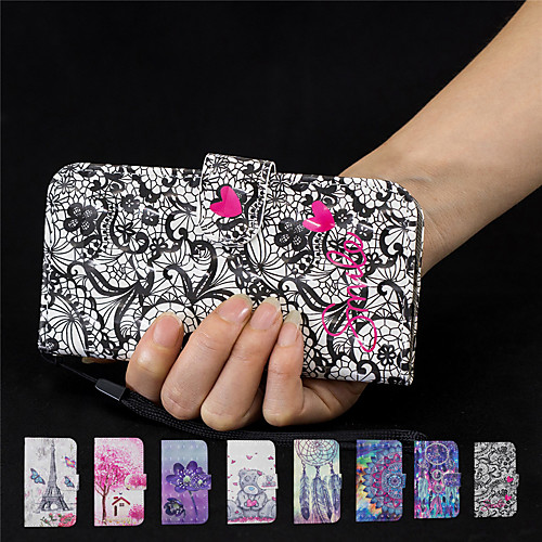 

Case For Samsung Galaxy A5(2018) A5(2017) Galaxy A7(2018) A3(2017) J4 (2018) J6 (2018) J6 Plus J4 Plus S10 S10E S10 Plus Card Holder Flip Back Cover Geometric Pattern TPU