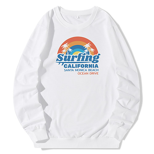 

Women's Pullover Sweatshirt Graphic Daily Casual Hoodies Sweatshirts Blue Yellow Blushing Pink