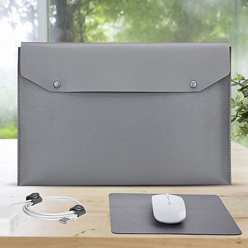 

11.6 Inch Laptop / 12 Inch Laptop / 13.3 Inch Laptop Sleeve PU Leather / PU Leather / Polyurethane Leather Solid Color Unisex Waterpoof Shock Proof