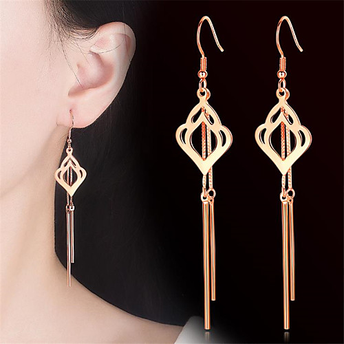 

Women's Hoop Earrings Earrings Classic Fashion Romantic Punk Trendy Cute Sweet Earrings Jewelry Rose Gold / Silver For Street Gift Date Birthday Festival 1 Pair