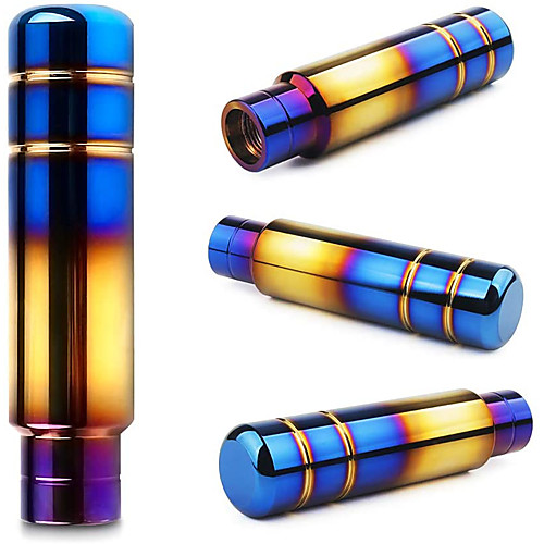 

Bride Aluminum alloy Grill Bar with purple background 13cmBurnt Blue Universal Gear Shift Knob Shifter Lever Head V2 -13CM
