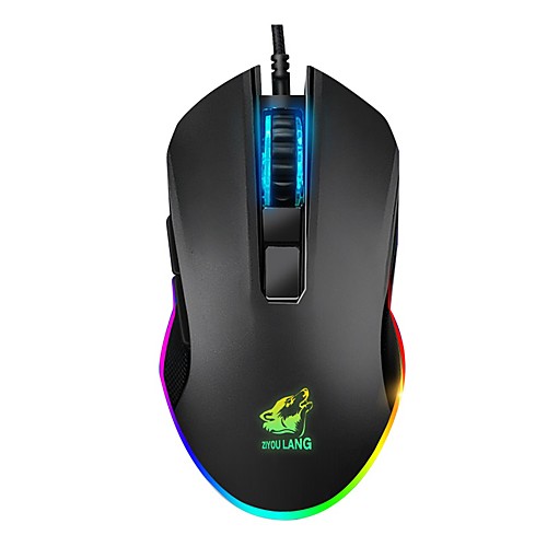 

LITBest V1 Wired USB Optical Gaming Mouse / Office Mouse Led Breathing Light 2400 dpi 3 Adjustable DPI Levels 6 pcs Keys