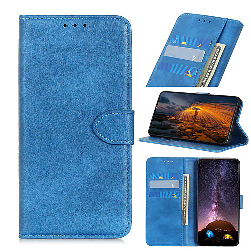 

Case For Motorola Moto G8 G8 Power G8 Power Lite G Stylus E7 G Power E6S 2020 Edge Card Holder Flip Full Body Cases Solid Colored PU Leather