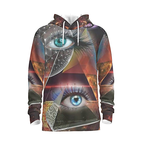 

Men's Pullover Hoodie Sweatshirt Graphic Abstract Hooded Daily 3D Print Basic Hoodies Sweatshirts Gray