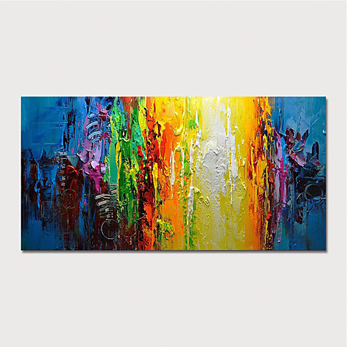 

Oil Painting Hand Painted Horizontal Abstract Modern Stretched Canvas