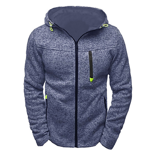

Men's Hoodie Solid Colored Hooded Daily Basic Casual Hoodies Sweatshirts Blue Light gray Black