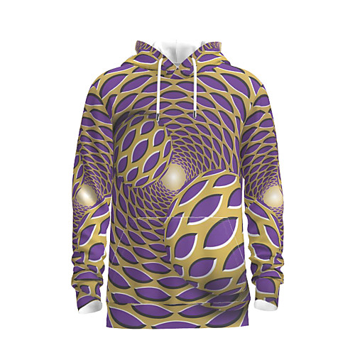 

Men's Pullover Hoodie Sweatshirt Graphic Hooded Daily 3D Print Basic Hoodies Sweatshirts Purple
