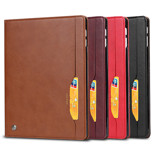

Case For Apple iPad Air iPad 2018 iPad Air 2 iPad 2017 iPad Pro9.7 iPad5 6 7 8 9 Card Holder Shockproof Magnetic Full Body Cases Solid Colored PU Leather TPU