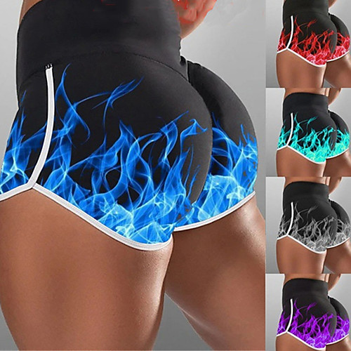 

Women's Yoga Shorts Shorts Tummy Control Butt Lift Breathable Purple Red Blue Yoga Fitness Gym Workout Sports Activewear Stretchy