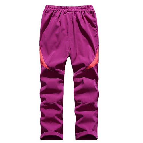 

Boys' Girls' Hiking Pants Trousers Patchwork Winter Outdoor Standard Fit Ultra Light (UL) Ventilation Quick Dry Breathable Pants / Trousers Bottoms Violet Fuchsia Pink Grey White Fishing Climbing