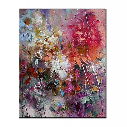 

Oil Painting Hand Painted Vertical Abstract Landscape Comtemporary Modern Rolled Canvas (No Frame)