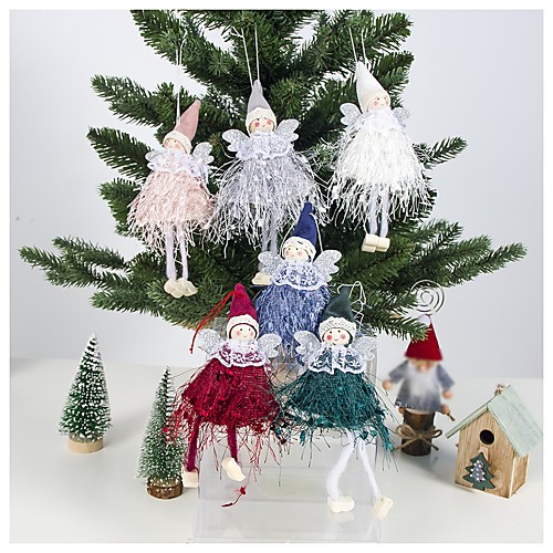 

Christmas Decoration 2 Pieces Doll Pendant Tree Hanging Ornaments Christmas Crafts Decorations