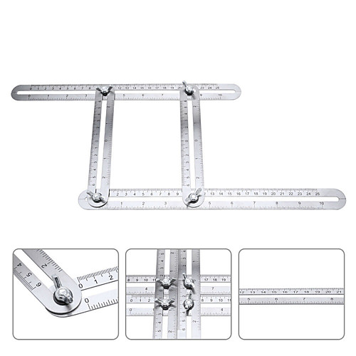 

Foldable Ruler Template Measuring Tool Multi Angle Folding Side Instrument