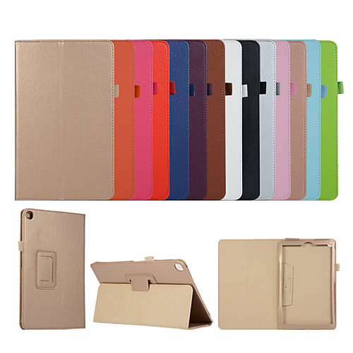 

Case For Samsung Galaxy Tab T715 A T350 E T377 3 P3200 3 Lite T110 4 T230 A T280 T285 A T385 A8 with Stand Flip Full Body Cases Solid Colored PU Leather TPU Protective Stand Cover