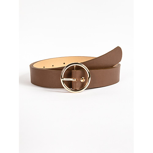 

Women's Waist Belt leatherette Belt Solid Colored / Work