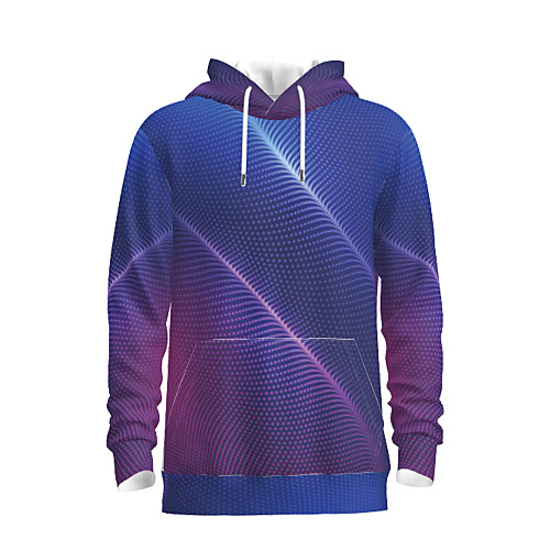 

Men's Pullover Hoodie Sweatshirt Graphic Abstract Hooded Daily 3D Print Basic Hoodies Sweatshirts Blue