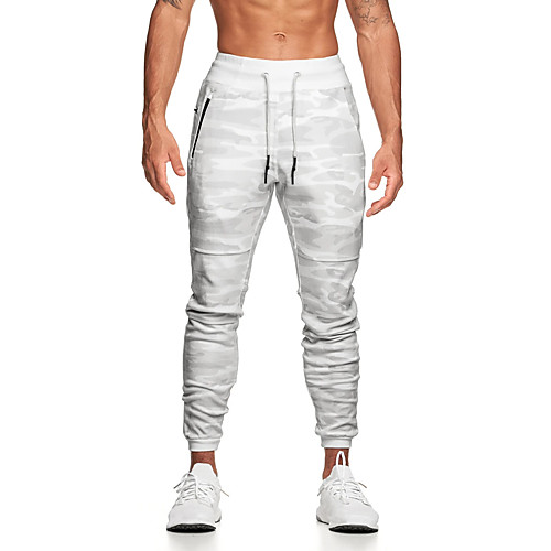 

Men's Joggers Track Pants Athleisure Bottoms Drawstring Winter Fitness Gym Workout Performance Running Training Breathable Quick Dry Soft Normal Sport Camouflage Gray Camouflage White / Micro-elastic