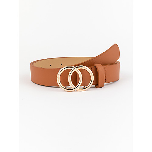 

Women's Waist Belt Casual Daily Holiday Brown Belt Solid Colored Party Winter Spring Summer