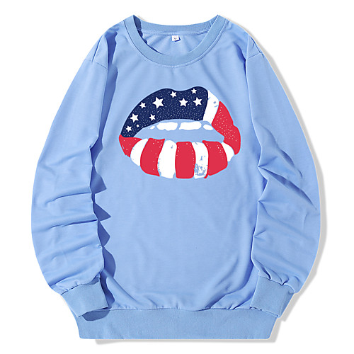 

Women's Pullover Sweatshirt Graphic Daily Casual Hoodies Sweatshirts Blue Yellow Blushing Pink