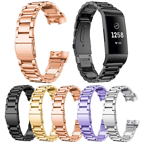 

Stainless Steel Bracelet Watch Band for Fitbit Charge 4 / Fitbit Charge 3 Smart Wristband Loop Replacement Strap for Fitbit Charge 4 / Fitbit Charge 3