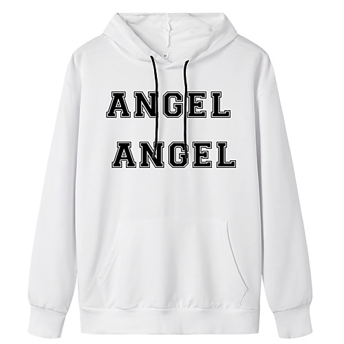 

Women's Hoodie Pullover Slogan Monograms Front Pocket Daily Weekend Basic Casual Hoodies Sweatshirts Blue Yellow Blushing Pink