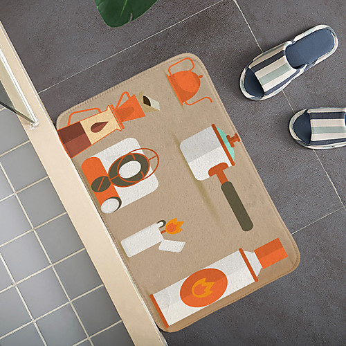 

Creative 3d Printing Kitchenware Field Hallway Carpet And Rugs For Bedroom Living Room Carpet Kitchen Bathroom Anti-slip Floor Mats