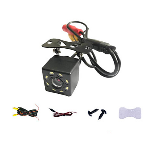 

Car Rear View Camera Universal 8 LED Night Vision Backup Parking Reverse Camera Waterproof 120 Wide Angle HD Color Image