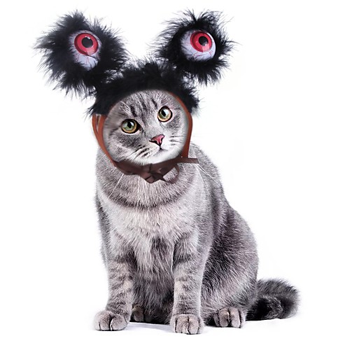 

Dog Cat Ornaments Hats, Caps & Bandanas Hair Accessories Cartoon Cosplay Dog Clothes Puppy Clothes Dog Outfits Black Costume for Girl and Boy Dog PU Leather S M