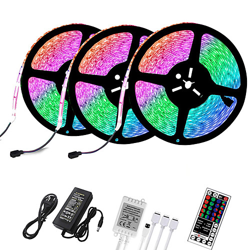 

3x5M Flexible LED Light Strips Light Sets RGB Tiktok Lights 900 LEDs 2835 SMD 8mm 1 set Christmas New Year's Creative Cuttable Decorative 12 V