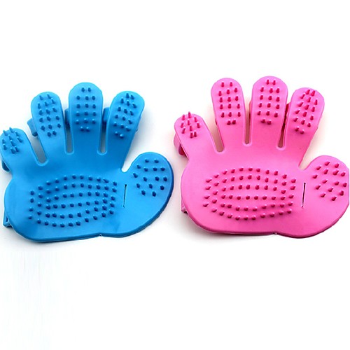 

Dog Grooming Health Care Cleaning Silicone Rubber Grooming Kits Brush Baths Waterproof Portable Pet Grooming Supplies Navy Blue Blue Pink 1 Piece