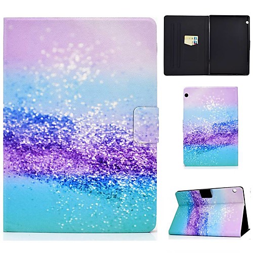 

Case For Huawei Mediapad T5 10 MatePad T8 T3 9.6 Card Holder with Stand Pattern Full Body Cases Scenery PU Leather