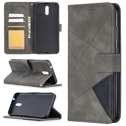 

Case For Nokia 1.3 Nokia 2.3 Nokia 5.3 Card Holder Magnetic Full Body Cases Solid Colored PU Leather