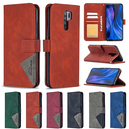

Phone Case For Xiaomi 10X 4G Mi CC9 Pro Redmi 9A 9C 8A 7 Note 9 Pro Max 9S Note 8T Wallet Card Holder with Stand Full Body Cases leather