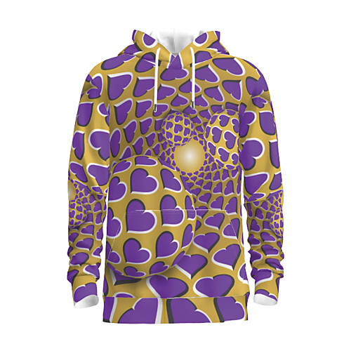 

Men's Pullover Hoodie Sweatshirt Graphic Hooded Daily 3D Print Basic Hoodies Sweatshirts Purple