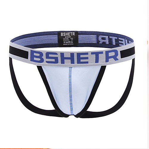 

Men's Jockstrap Athletic Supporters Athleisure Underwear Briefs Bottoms Cotton Winter Fitness Gym Workout Performance Running Training Breathable Quick Dry Soft Sport White Blue Orange Green