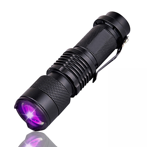 

UV led mini flashlight LED Flashlights / Torch Waterproof 1200 lm LED LED 1 Emitters 1 Mode Waterproof Portable Camping / Hiking / Caving Everyday Use Fishing Outdoor UV Light Source Color Black
