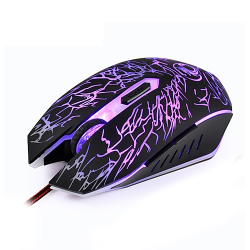 

LITBest X5 Wired USB Optical Gaming Mouse Office Mouse Multi-colors Backlit 800/1200/1600/2400 dpi 4 Adjustable DPI Levels 6 pcs Keys