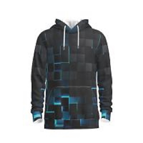 

Men's Pullover Hoodie Sweatshirt Graphic Abstract Hooded Daily 3D Print Basic Hoodies Sweatshirts Black