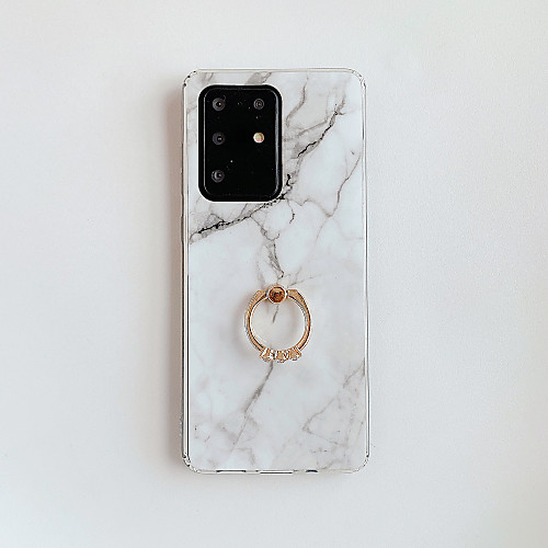 

Case For Samsung Galaxy A20 A30 A50 A30S A50S A10S A20S A70 A70S A90 5G A51 A71 A51 5G A71 5G Ring Holder Pattern Back Cover Marble TPU